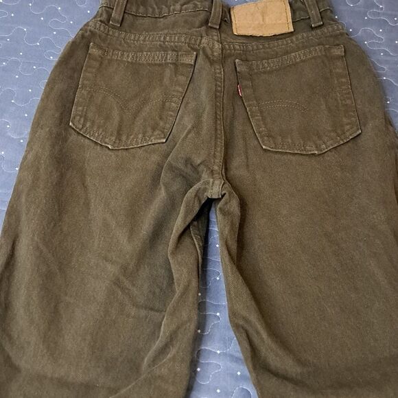Levi's 512 Green slim fit tapered leg jeans size 7 short - Picture 6 of 7